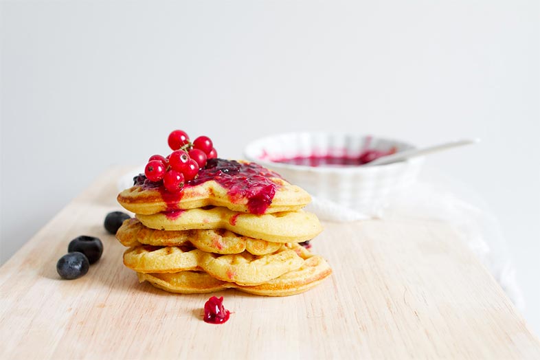 gaufres healthy aux flocons d'avoine