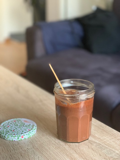 pot de pâte à tartiner chocolat noisette healthy et maison