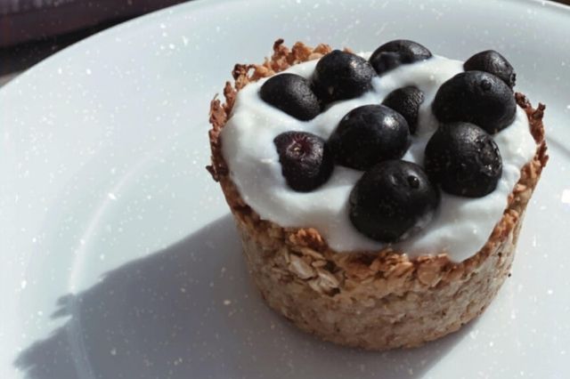 tartelette healthy aux flocons d'avoine