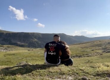 enrick et julie à la montagne