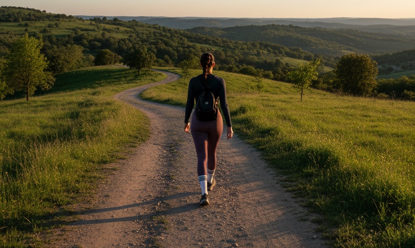 Femme de dos qui marche